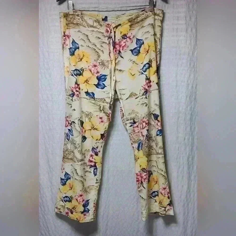 VINTAGE SYKO Cotton  Crop pants. Ladies size 9